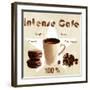 Intense coffee-Galith Sultan-Framed Art Print