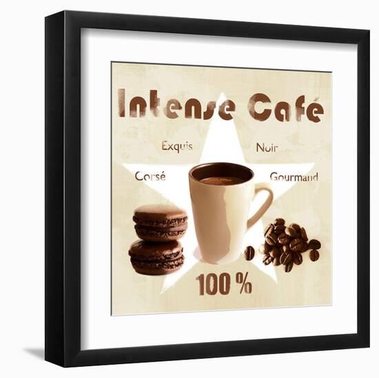 Intense coffee-Galith Sultan-Framed Art Print