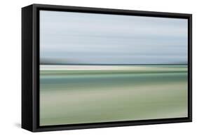 Intentional Camera Movement (Icm) Image from Luskentyre Beach, Isle of Harris, Scotland-Stewart Smith-Framed Stretched Canvas