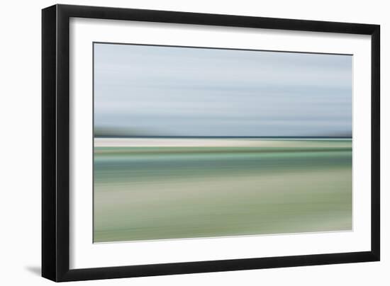 Intentional Camera Movement (Icm) Image from Luskentyre Beach, Isle of Harris, Scotland-Stewart Smith-Framed Photographic Print