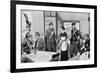 Inter-Allied Fraternisation - Paris Cafe - WW1-Helen Mckie-Framed Premium Giclee Print