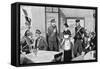 Inter-Allied Fraternisation - Paris Cafe - WW1-Helen Mckie-Framed Stretched Canvas