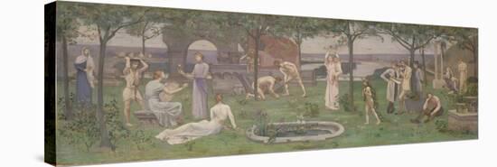 Inter Artes et Naturam (Between Art and Nature), c.1890-95-Pierre Puvis de Chavannes-Stretched Canvas