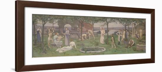 Inter Artes et Naturam (Between Art and Nature), c.1890-95-Pierre Puvis de Chavannes-Framed Giclee Print