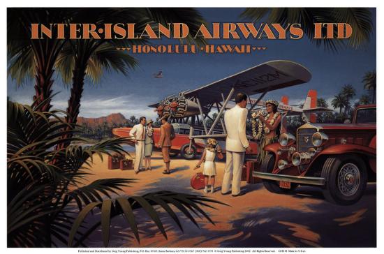 Inter-Island Airways-Kerne Erickson-Stretched Canvas