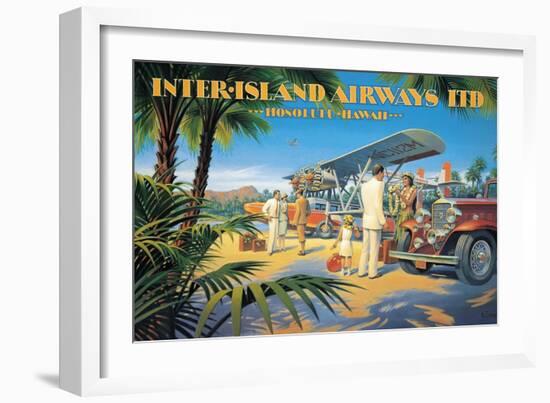 Inter-Island Airways-Kerne Erickson-Framed Art Print