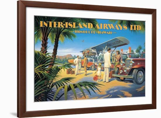 Inter-Island Airways-Kerne Erickson-Framed Premium Giclee Print