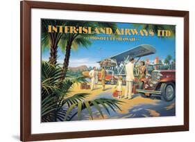 Inter-Island Airways-Kerne Erickson-Framed Premium Giclee Print