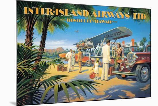 Inter-Island Airways-Kerne Erickson-Mounted Premium Giclee Print