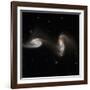 Interacting Galaxies NGC 5257 And 5258-null-Framed Photographic Print