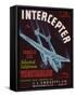 Intercepter Vegetable Label - Watsonville, CA-Lantern Press-Framed Stretched Canvas