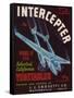 Intercepter Vegetable Label - Watsonville, CA-Lantern Press-Framed Stretched Canvas