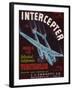 Intercepter Vegetable Label - Watsonville, CA-Lantern Press-Framed Art Print