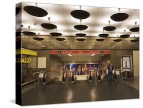 Interchange at Metro Station, Budapest, Hungary, Europe-Jean Brooks-Stretched Canvas