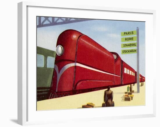 Intercontinental Railway-null-Framed Art Print