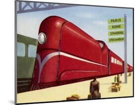 Intercontinental Railway-null-Mounted Art Print