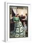 Intercourse, Pennsylvania - Amish Quilting Scene-Lantern Press-Framed Art Print