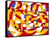 Interdependence, 1991 (Acrylic on Board)-Ron Waddams-Framed Stretched Canvas