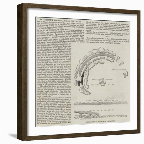 Interesting Archaeological Discovery-null-Framed Giclee Print