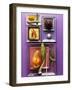 Interesting Combination of Foods on Plates-Luzia Ellert-Framed Photographic Print