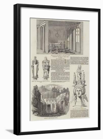 Interesting Discovery of Greek Tombs at Canosa-null-Framed Giclee Print