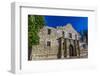 Interesting Perspective of the Historic Alamo, San Antonio, Texas.  Taken Dec. 2012.-Richard McMillin-Framed Photographic Print