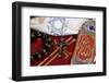 Interfaith symbols of Bible, crucifix, Kippah, Allah monogram and Mala-Godong-Framed Photographic Print