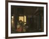 Interieur Avec Une Mere Pres D'un Berceau - Interior with a Mother close to a Cradle, by Hooch, Pie-Pieter de Hooch-Framed Giclee Print