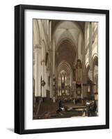 Intérieur d'église-Emanuel de Witte-Framed Giclee Print