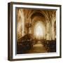 Intérieur d'église-null-Framed Giclee Print