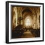 Intérieur d'église-null-Framed Giclee Print