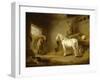 Intérieur d'étable-George Morland-Framed Giclee Print