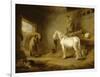 Intérieur d'étable-George Morland-Framed Giclee Print