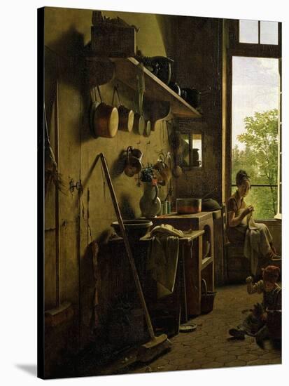 Intérieur D'Une Cuisine (Interior of Kitchen), 1815 (Detail)-Martin Drolling-Stretched Canvas