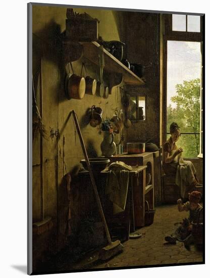 Intérieur D'Une Cuisine (Interior of Kitchen), 1815 (Detail)-Martin Drolling-Mounted Giclee Print