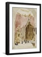 Intérieur d'une église à Cordoue-Eugene Delacroix-Framed Giclee Print