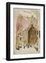 Intérieur d'une église à Cordoue-Eugene Delacroix-Framed Giclee Print