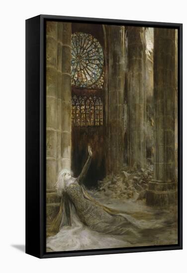 Intérieur de cathédrale-Georges Antoine Rochegrosse-Framed Stretched Canvas