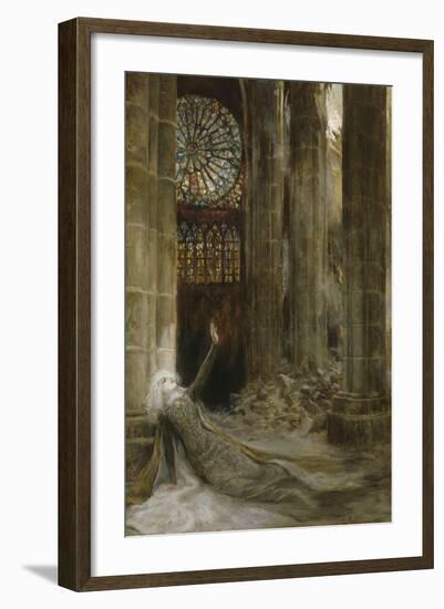 Intérieur de cathédrale-Georges Antoine Rochegrosse-Framed Giclee Print