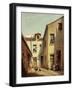 Intérieur de cour à Ménilmontant-C. Busilliet-Framed Giclee Print