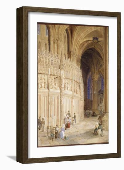 Intérieur de la cathédrale de Chartres-James Roberts-Framed Giclee Print