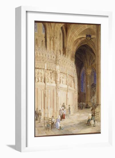 Intérieur de la cathédrale de Chartres-James Roberts-Framed Giclee Print