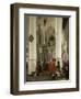 Intérieur de la Nieuwe Kerk de Delft avec le tombeau de Guillaume le Taciturne-Emanuel de Witte-Framed Giclee Print