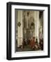 Intérieur de la Nieuwe Kerk de Delft avec le tombeau de Guillaume le Taciturne-Emanuel de Witte-Framed Giclee Print