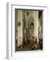 Intérieur de la Nieuwe Kerk de Delft avec le tombeau de Guillaume le Taciturne-Emanuel de Witte-Framed Giclee Print