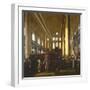 Interieur De La Synagogue Portugaise a Amsterdam - Interior of the Portuguese Synagogue in Amsterda-Emanuel de Witte-Framed Giclee Print