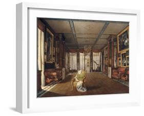 Interieur of Malmasion Music Room, c.1812-Auguste Garneray-Framed Giclee Print