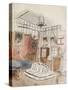 Intérieur présenté comme une tente étude pour "L'appartement du Comte de Mornay"-Eugene Delacroix-Stretched Canvas