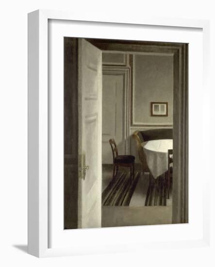 Intérieur, Strandgade,30-Vilhelm Hammershoi-Framed Giclee Print