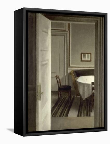 Intérieur, Strandgade,30-Vilhelm Hammershoi-Framed Stretched Canvas